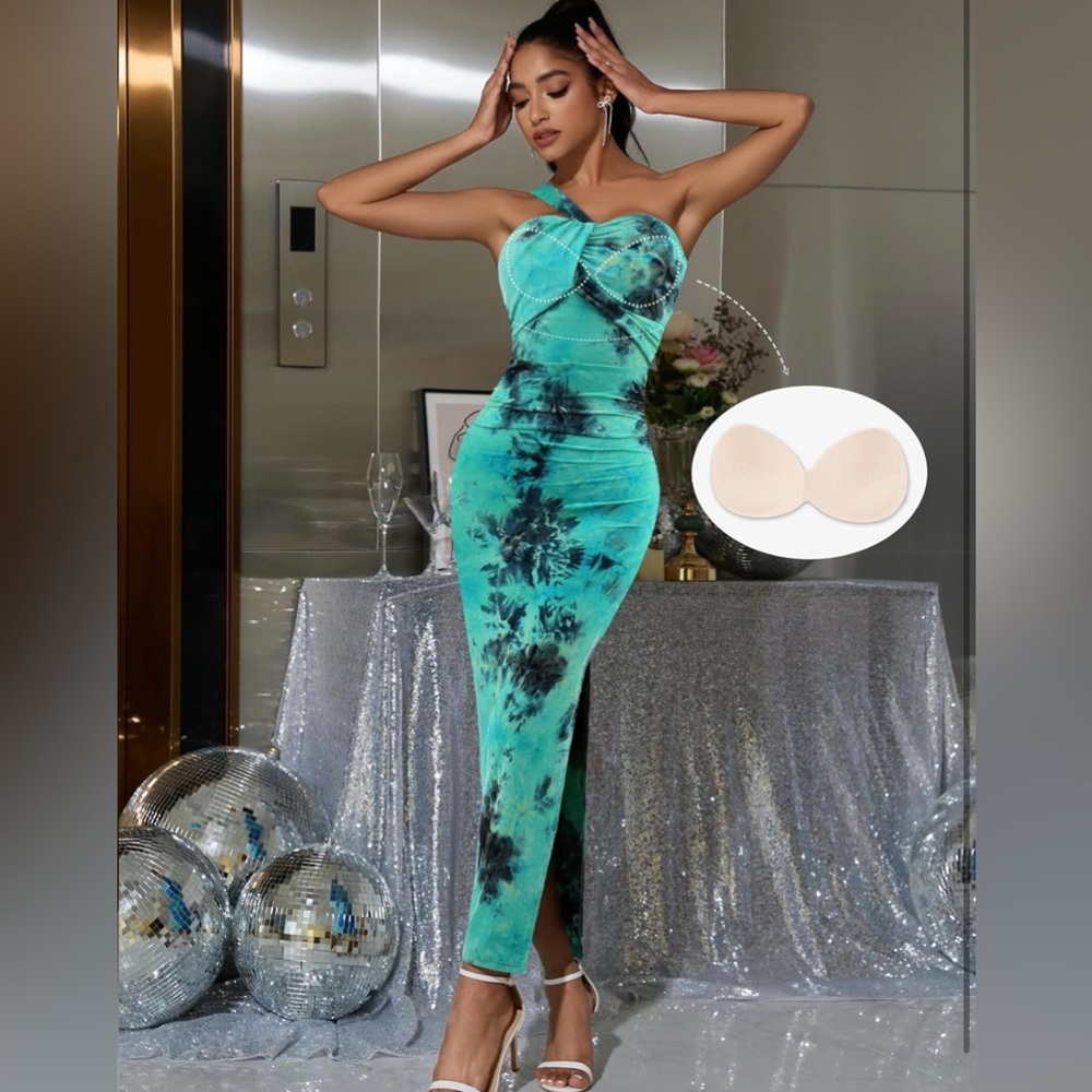 DRESSTELLS Wedding Guest Fall Bodycon Floral Printed Party Homecoming Dress